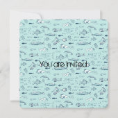 Blue Fish-Baby shower Kaart (Voorkant)