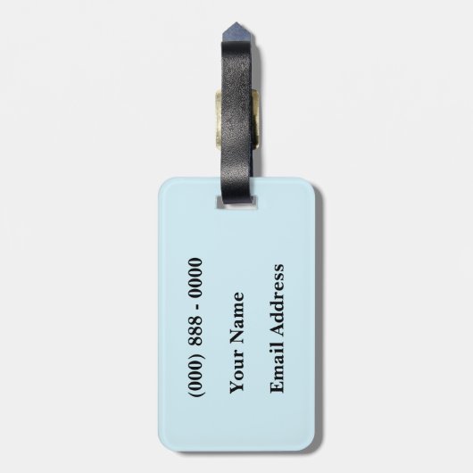 Blue Fish-Bagagelabel Bagagelabel (Achterkant verticaal)