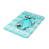 Blue Fish Bath Mat (Gekanteld)
