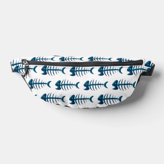 Blue Fish Botten Pattern Heuptasje (Liggend)