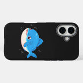 Blue Fish Drawing, Cartoon Style Case-Mate iPhone Case (Achterkant (horizontaal))