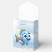Blue Fish Favor Box Bedankdoosjes (Geopend)