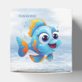 Blue Fish Favor Box Bedankdoosjes (Bovenkant)