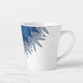 "Blue Fish" kleine latte koffie Mok (Rechts)
