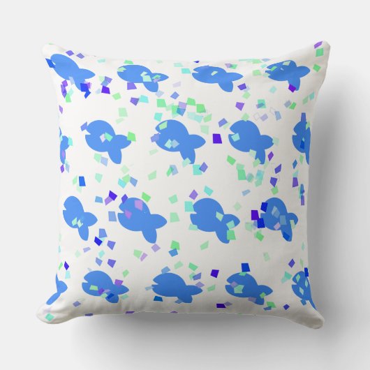 Blue Fish  Kussen (Voorkant)