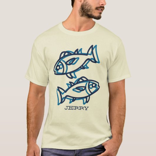 Blue Fish Nautical T-shirt (Voorkant)