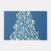 Blue Fish Pattern Rug, New Home Layer Rug Deurmat (Voorkant)