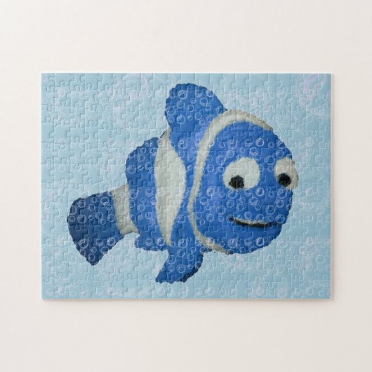Blue Fish Puzzle Legpuzzel (Horizontaal)