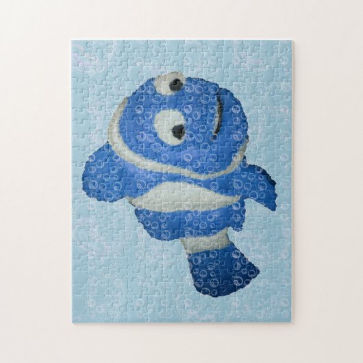 Blue Fish Puzzle Legpuzzel (Verticaal)