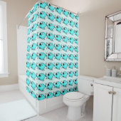 Blue Fish Shower Curtain Douchegordijn (In situ)