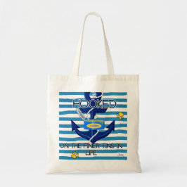 Blue Fisherman esthetische Humor voor dierenliefhe Tote Bag