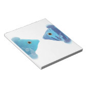 blue fishes notitieblok (Schuin)