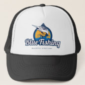 Blue Fishing Trucker Pet (Voorkant)