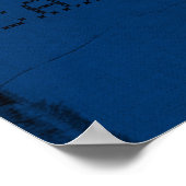 Blue Fitness Poster - Geluk! (Hoek)