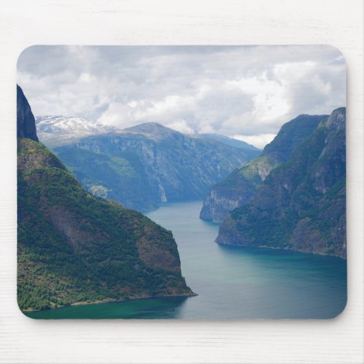 Blue Fjord Dream Mousepad Muismat (Voorkant)