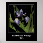 Blue Flag Iris Creëer Uw eigen prijsopgave Poster (Voorkant)