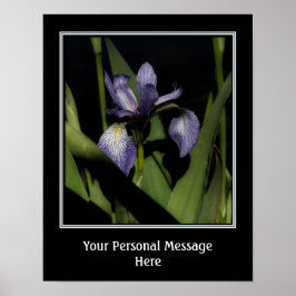 Blue Flag Iris Creëer Uw eigen prijsopgave Poster