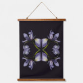Blue Flag Iris Flower Abstract Hangend Wandkleed (Voorkant)