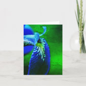 Blue Flag Iris Flower Art Note Kaart (Voorkant)