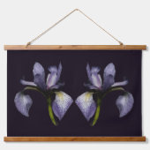 Blue Flag Iris Flower Twins Hangend Wandkleed (Voorkant)
