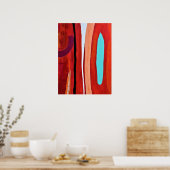 Blue Flame 18 x 24 Poster (Keuken)