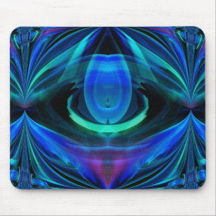 Blue Flame Abstract Mousepad Muismat