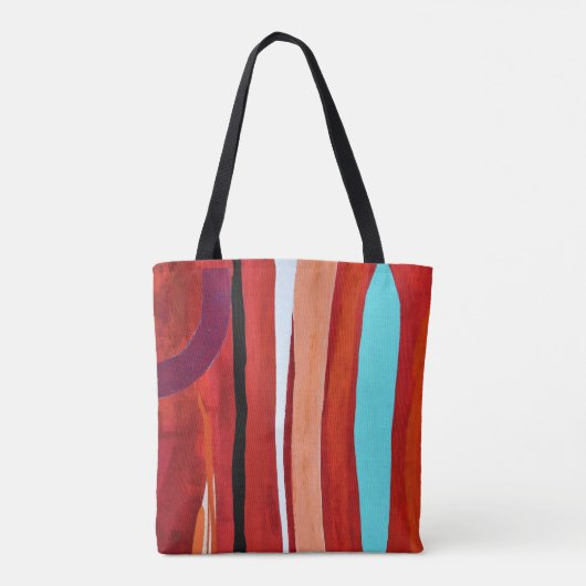 Blue Flame Canvas tas (Achterkant)