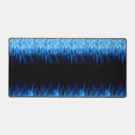 Blue Flame Desk Mat – Cool Fire Design voor gaming