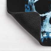 Blue Flame Halloween Death Skull Muismat (Hoek)