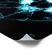 Blue Flame Mandala Poster (Hoek)