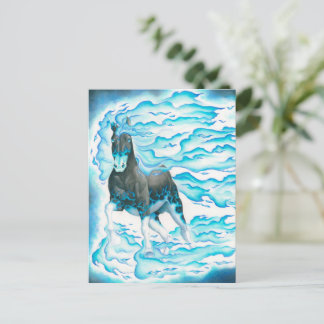 Blue Flame Phantom Steed Briefkaart