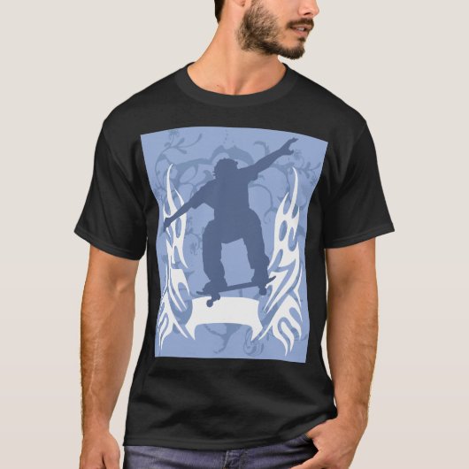 Blue Flame Skater T-shirt (Voorkant)