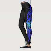 "Blue Flame" Tattoo-effect Leggings (Links)