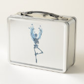 Blue Flames Ballerina Dancing Skeleton Design (Achterkant)