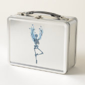 Blue Flames Ballerina Dancing Skeleton Design (Voorkant)