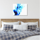 Blue flames canvas afdruk (Insitu (Slaapkamer))