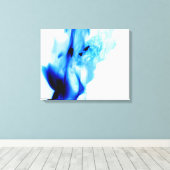 Blue flames canvas afdruk (Insitu (Houten vloer))