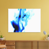 Blue flames canvas afdruk (Insitu (Woonkamer))