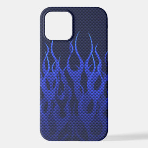 Blue Flames Decor op een iPhone 12 Hoesje