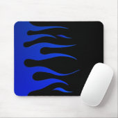 Blue Flames Mousepad Muismat (Met muis)