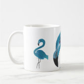 Blue Flamingo Art Koffiemok (Links)