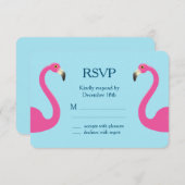 Blue Flamingo Beach RSVP (Voorkant / Achterkant)