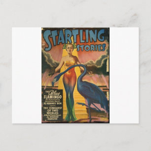 Blue Flamingo Briefkaart