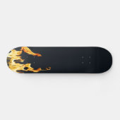 blue Flammen Flamme Flame Flames Feuer Fire S Persoonlijk Skateboard (Horizontaal)