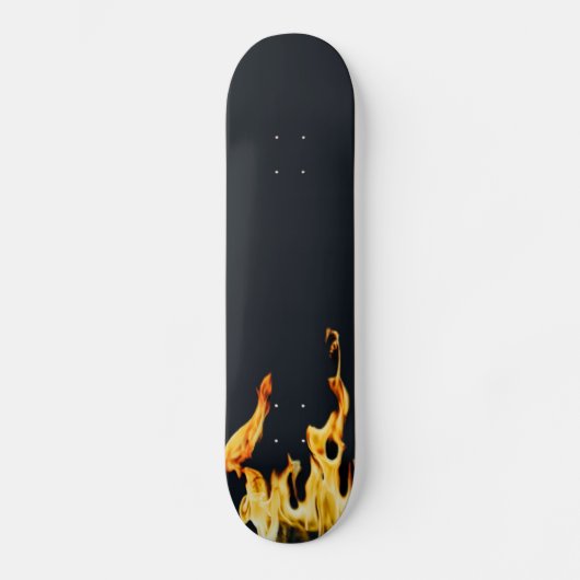 blue Flammen Flamme Flame Flames Feuer Fire S Persoonlijk Skateboard (Voorkant)