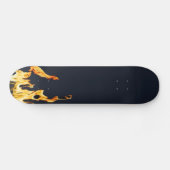 blue Flammen Flamme Flame Flames Feuer Fire S Skat Persoonlijk Skateboard (Horizontaal)