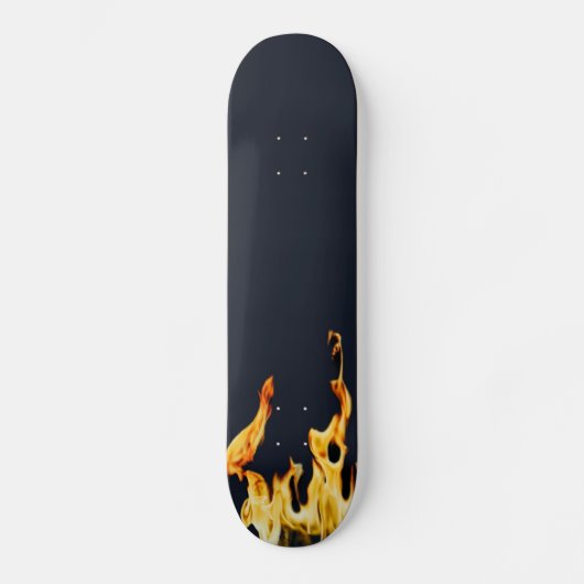 blue Flammen Flamme Flame Flames Feuer Fire S Skat Persoonlijk Skateboard (Voorkant)