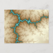 Blue Flash - Fractal Briefkaart - Gepersonaliseerd (Voorkant)