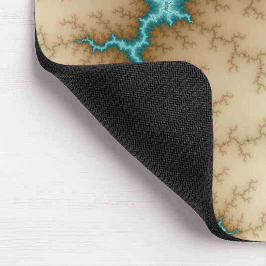 Blue Flash - Fractal Mousepad Muismat (Hoek)