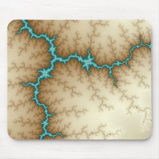 Blue Flash - Fractal Mousepad Muismat (Voorkant)
